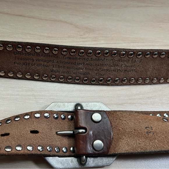 Vintage Leather Island Brown Belt - Picture 7 of 7